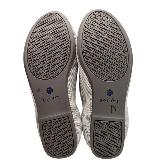 ROTHY'S Grey Canvas Slip-on Flats Shoes 8 Minimalist Office Work Casual - Picture 4 of 5